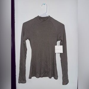 NWT! Beyond Yoga Ribbed Mock Neck Long Sleeve